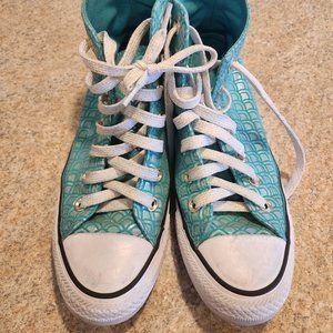 Converse High top - Mermaid sparkle - womens 7, kids 5